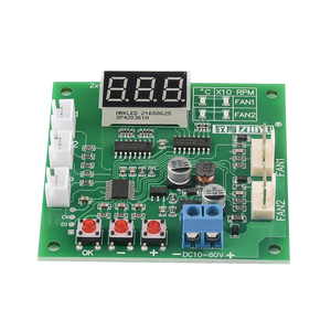 DC10 ~ 60VファンモーターコントローラーPWMデュアルウェイTEMP制御モジュール高精度センサー自動TEMP制御ストップアラーム付き - Product Image 5