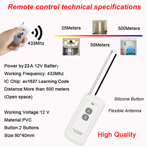 QIACHIP 433MHz telecomando RF Wireless DC6V-30V modulo ricevitore interruttore Mirco fai da te con trasmettitore a lungo raggio luce On/Off - Product Image 5