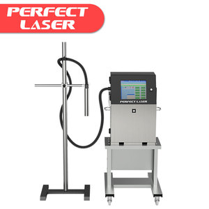 Perfect Laser Automatic Continuous Plastic IC-Karten Etiketten Box Verfalls datum Chargen code Codierung Tinten strahl drucker Druckmaschine - Product Image 1