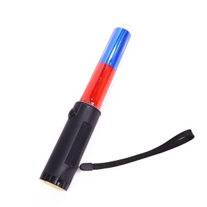 26cm Multifunctional LED <strong>Red</strong> &amp; Blue Traffic Baton Safety Warning Night Stick Flash Lights for <strong>Cop</strong> Officer Constable Sergeant - Product Image 3