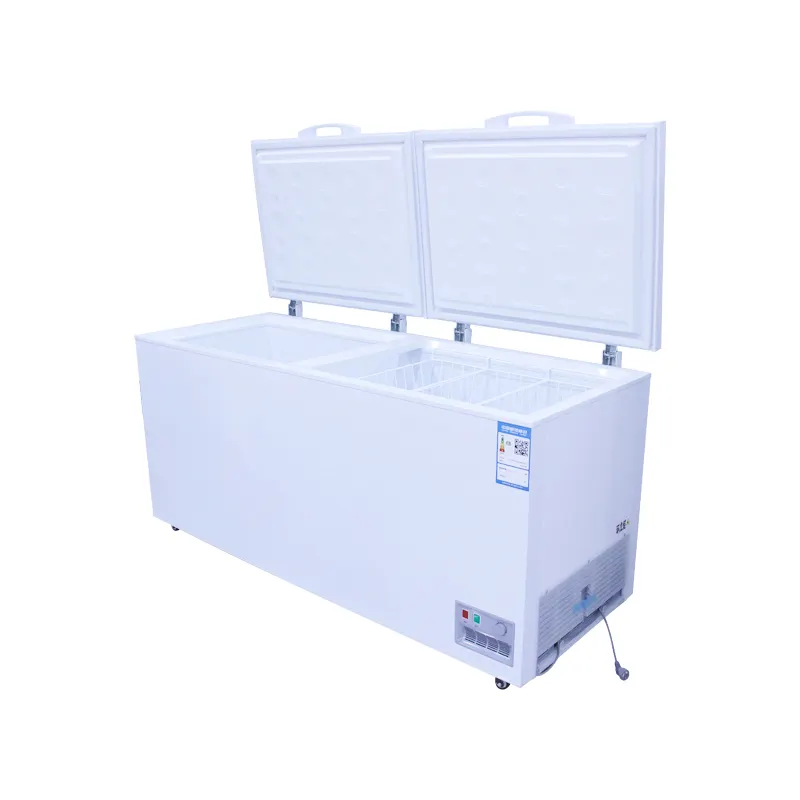 Коммерческая кухонная техника 598L небольшой открытый горизонтальный холодильник с глубокой морозильной камерой