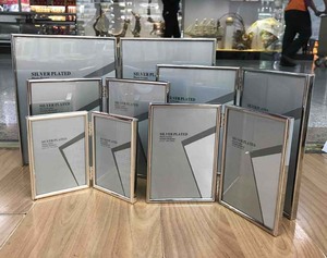 Double 4x6&quot; Photo <strong>Frame</strong>, Hinged Picture <strong>Frame</strong>, Metal Photo <strong>Frame</strong> - Product Image 1