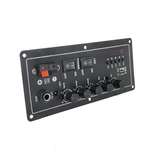 Custom 2CH Digital BT <strong>MIC</strong> <strong>Input</strong> Rechargeable 12V Karaoke Power Amplifier TF USB Mixer Audio Accessories Support Customization - Product Image 1