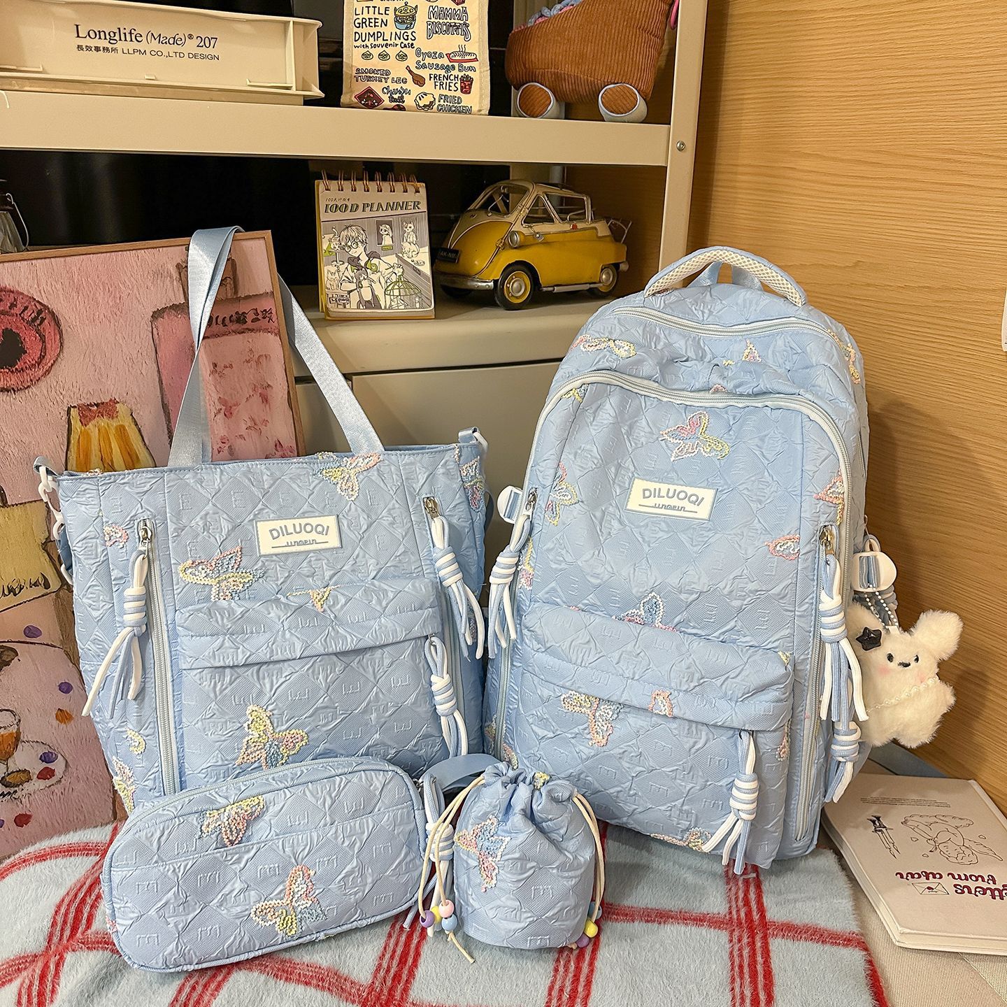 Trousse à crayons bleue - Modèle tutoriel