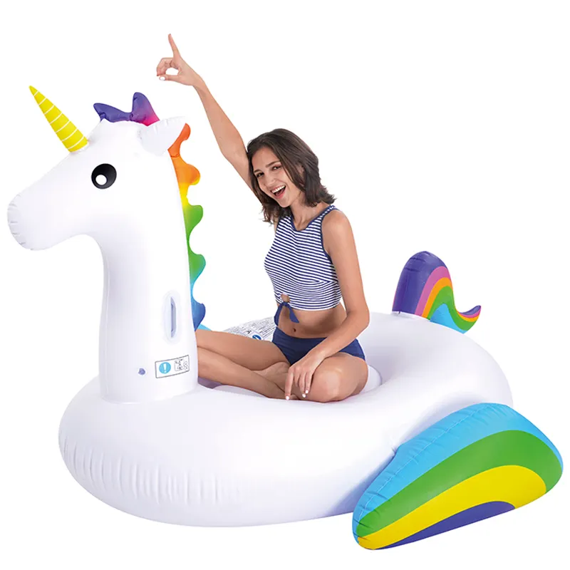 B03 F Jilong 37428 Jumbo Unicorn Float inflatable summer sea cool lounger water pool float for adult Swimming Ring PVC