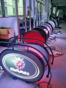 Factory Wholesale Price Outdoor Round <strong>Led</strong> Display Round Logo <strong>LED</strong> Sign Oval Shape Double Side Screen <strong>LED</strong> Video Advertising Sign - Product Image 4