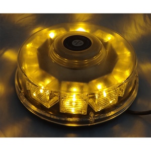 YUANHAO Dc12-24v IP65กันน้ำ PC Slimline Led Beacon 1W 10 Led Beacon แม่เหล็ก6กระพริบโหมด Led สีเหลืองอำพัน Beacon สำหรับรถยนต์ - Product Image 5