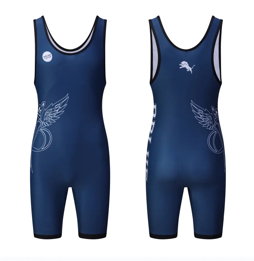 Professionele Oem Ontwerp Gesublimeerd Afdrukken Wrestling Singlet Kleurrijke Worstelen Pak