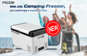 Tủ lạnh mini di động 25L 12V DC, máy nén, dùng cho ô tô, cắm trại, ngoài trời, xe caravan, xe RV - Product Image 6