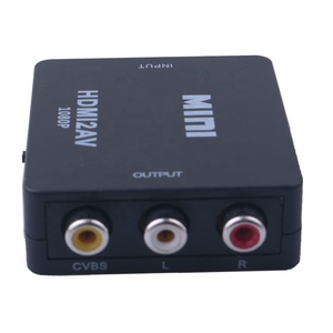 HDMI至AV缩放器适配器高清视频转换器盒HDMI至RCA AV/CVSB L/R视频1080P HDMI2AV支持NTSC PAL - Product Image 2