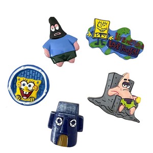 Bán buôn dễ thương Anime polyresin tủ lạnh nam châm tùy chỉnh nhựa spongebobs Patrick Sao tủ lạnh nam châm trang trí - Product Image 2