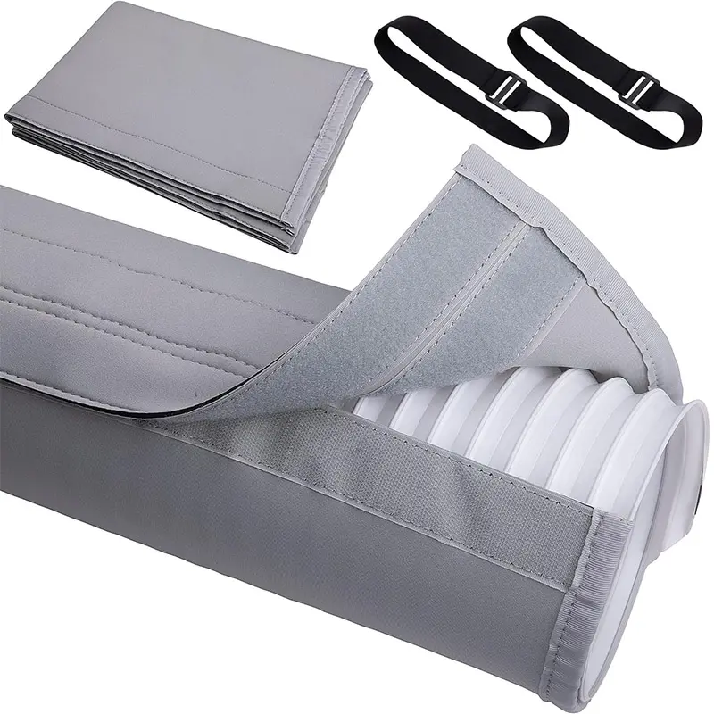 60 Zoll tragbare Klimaanlagen isolierter Schlauchbezug mit elastischem Band Schlauchwickelmullenschluss