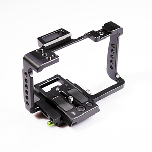 New Release Camera Filming Cage, DSLR Rig with Cold Shoe <strong>Mount</strong> and Manfrotto 501 Quick Release Plate and NATO Rail. - Product Image 2
