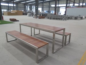 Bán buôn thương mại Dã Ngoại bảng Heavy-Duty nhựa Bảng gỗ tùy chỉnh băng ghế dự bị ngoài trời - Product Image 2