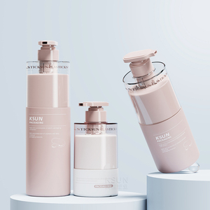 บรรจุภัณฑ์เครื่องสำอาง ขวดพลาสติก <span class=keywords><strong>HDPE</strong></span> ขนาด 300 มล. พร้อมหัวปั๊ม ขวดปั๊มโลชั่นพลาสติกขนาด 500 มล. 700 มล. พร้อมฝาปิด - Product Image 6