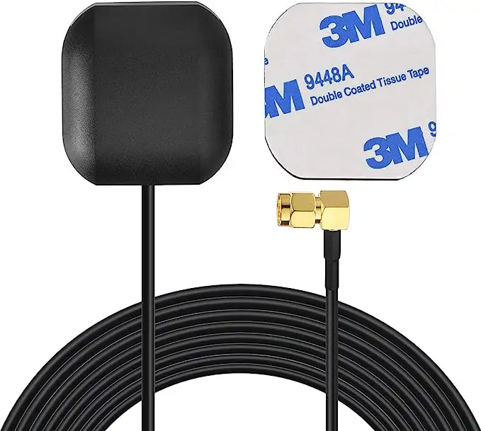 Unidad principal de Radio estéreo para coche, antena de seguimiento de navegación GPS, antena GPS para coche, antena GPS activa impermeable macho SMA