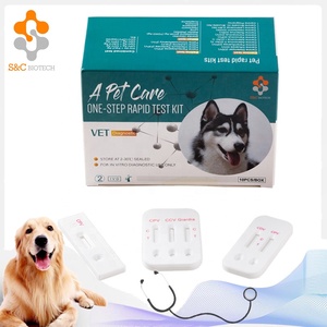 快速生物兽医CDV CPV组合快速检测犬细小病毒病毒瘟抗原/pruebas兽医试剂盒 - Product Image 2