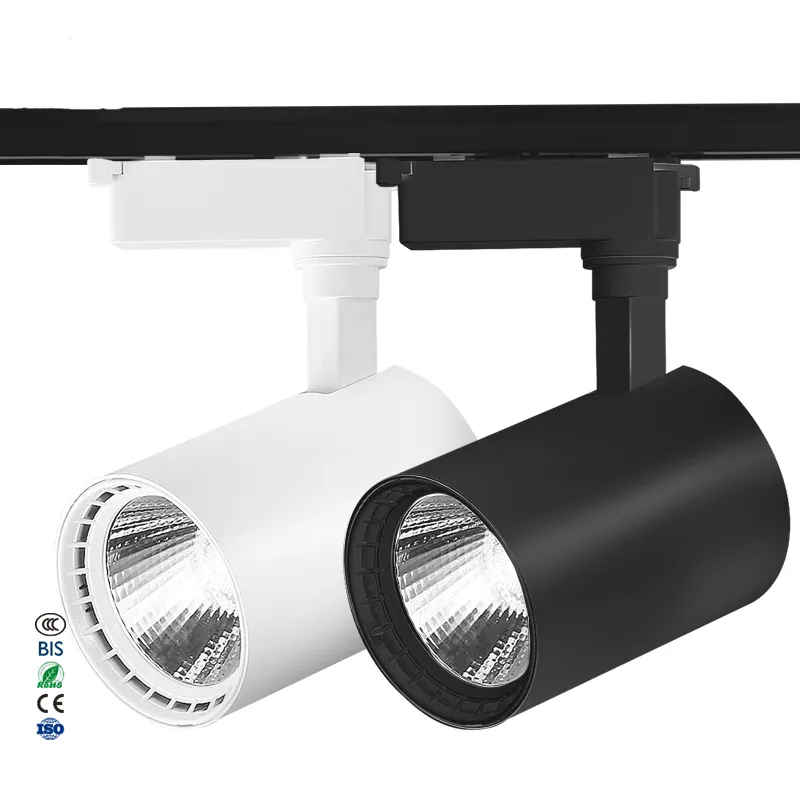 Magnetic Rail Spotlights Shop Studio Indoor Cob 10w 20w 30w Led Track Light Fixtures Spotlights Linear Rail Tracking LampPopular