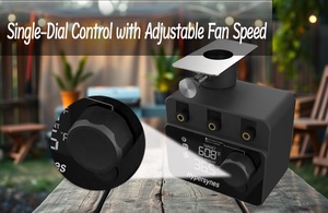 Control de aplicación, controlador de barbacoa Bluetooth, ventilador personalizable, Control de temperatura, termómetro para carne, barbacoa Kamado - Product Image 2