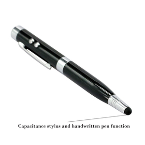 Metall Kugelschreiber Stift form USB-Stick 2.0 16GB Geschenk Pen Drive mit Laserpointer Rot Blau Weiß Licht USB Memory Stick - Product Image 2