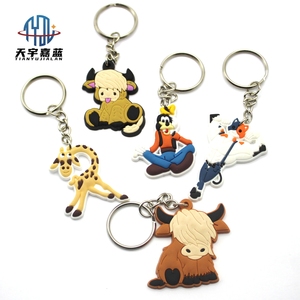 Tianyu Cool 3D Cartoon <strong>Donald</strong> Duck Rubber Keychain Princess Pattern Pendant for Car <strong>Key</strong> Backpack Decoration Wholesale Keychains - Product Image 6