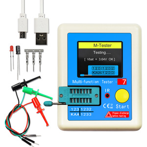 Multi functional transistor resistance capacitance MOS tester ESR LCR-7 full-color graphic display - Product Image 1