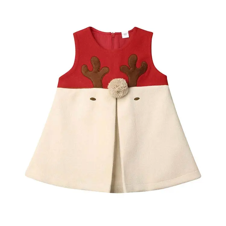 Vestido de Navidad para niñas, chaleco, chaqueta de princesa, Otoño e Invierno