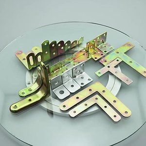 90 độ góc phải đồ nội thất Fixer kết nối L loại thép khung tam giác phụ kiện phần cứng đóng mềm dễ dàng - Product Image 3