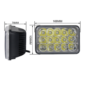 45W Offroad ไฟ Led สแควร์6X4นิ้ว LED ไฟหน้าสี่เหลี่ยมผืนผ้า - Product Image 6