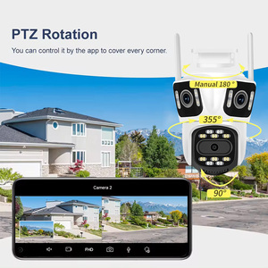 Rscamtom P2P ICSEE Three Lens Three Screen Wifi PTZ <strong>Camera</strong> 6K HD Outdoor IP <strong>Camera</strong> Auto Tracking Video Security Cameras Wifi - Product Image 6