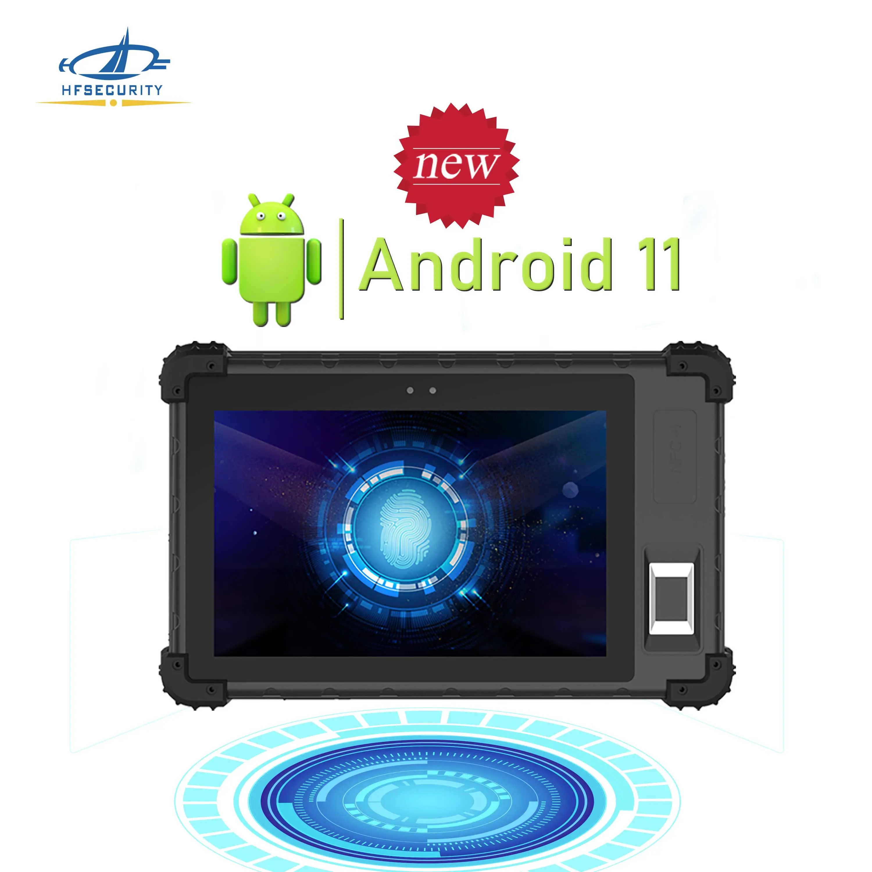 HFSecurity taşınabilir FP08 8 inç dokunmatik ekran uzaktan katılım sağlam android endüstriyel tablet ile çift SIM kart