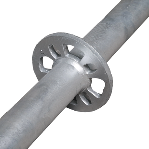 Base ajustable al por mayor galvanizado Ringlock andamio acero Metal para puente ingeniería edificio todo andamio redondo