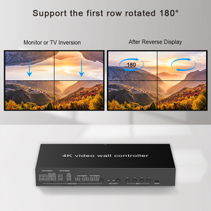 Conmutador de video 4K60 de alta calidad, transmisión en vivo, procesador de video 4 en 4 salidas, controlador de pared de video 1x4 2x4 3x4 4x4 - Product Image 3