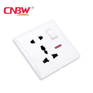 CNBWuk標準スイッチおよびソケット5ピン<span class=keywords><strong>13</strong></span>アンペアソケット220V-250Vマルチプラグユニバーサルスイッチソケットネオン付き - Product Image 1
