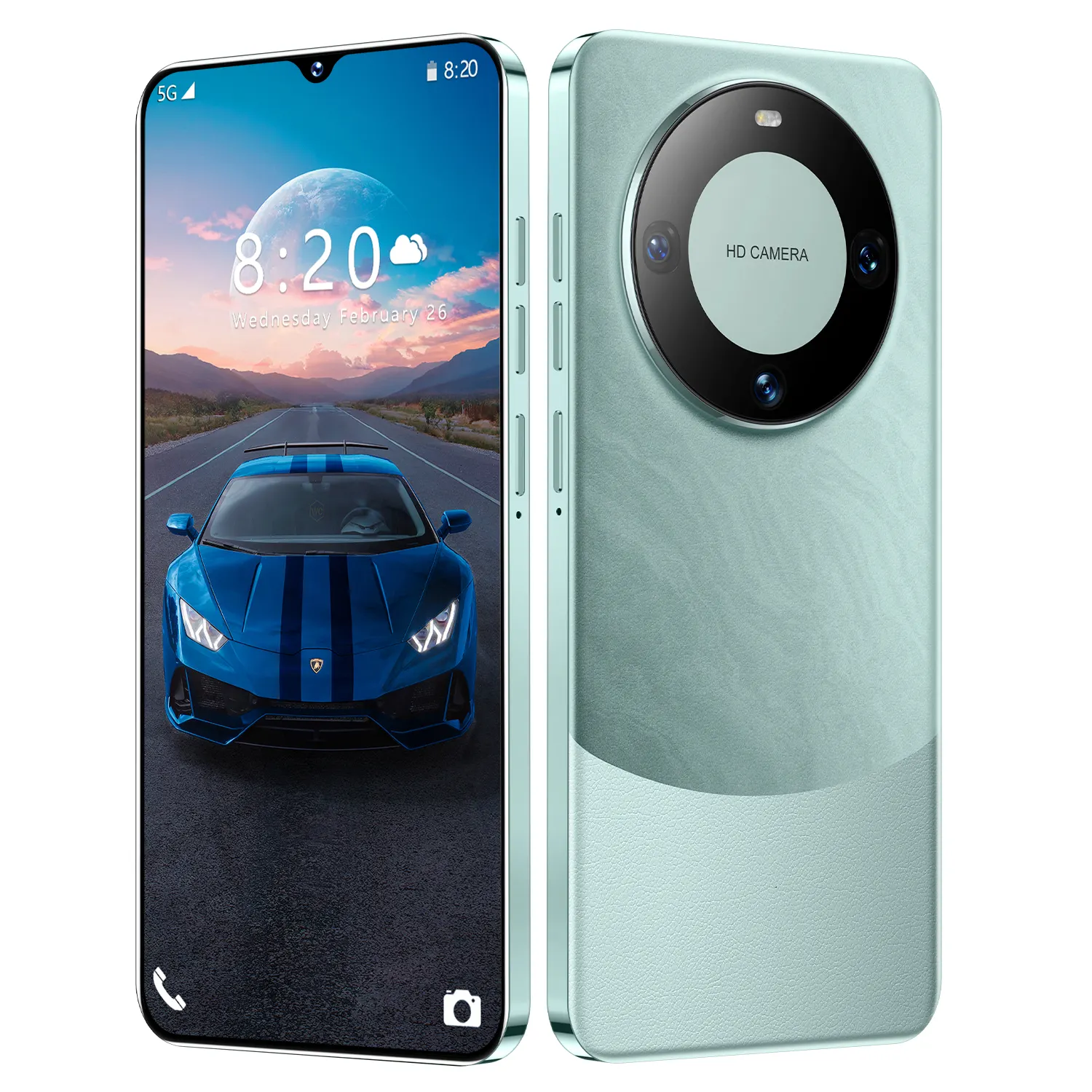 2024 Nieuwe Mate60 Pro Smartphone 6.52 Inch Hd Waterdichte Wereldwijde Unlock Dual Sim Lte 1Gb + 16Gb 6.52 Inch Grote Mobiele Telefoon