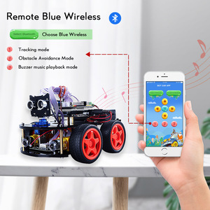 Hot Sale DIY Tracking Line Ultraschall-Hindernis programmierung Smart Robot Car Avoider Robotics Kits für Bildung - Product Image 6