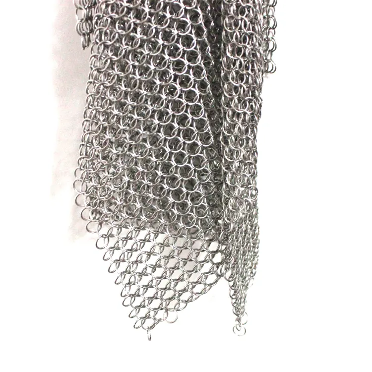 Maglia decorativa dell'anello del metallo della maglia dello schermo del metallo della posta della catena