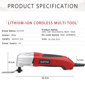 400W <strong>Oscillating</strong> <strong>Multi</strong> <strong>Tool</strong> Electric Corded <strong>Oscillating</strong> <strong>Tool</strong> Kit - Product Image 4