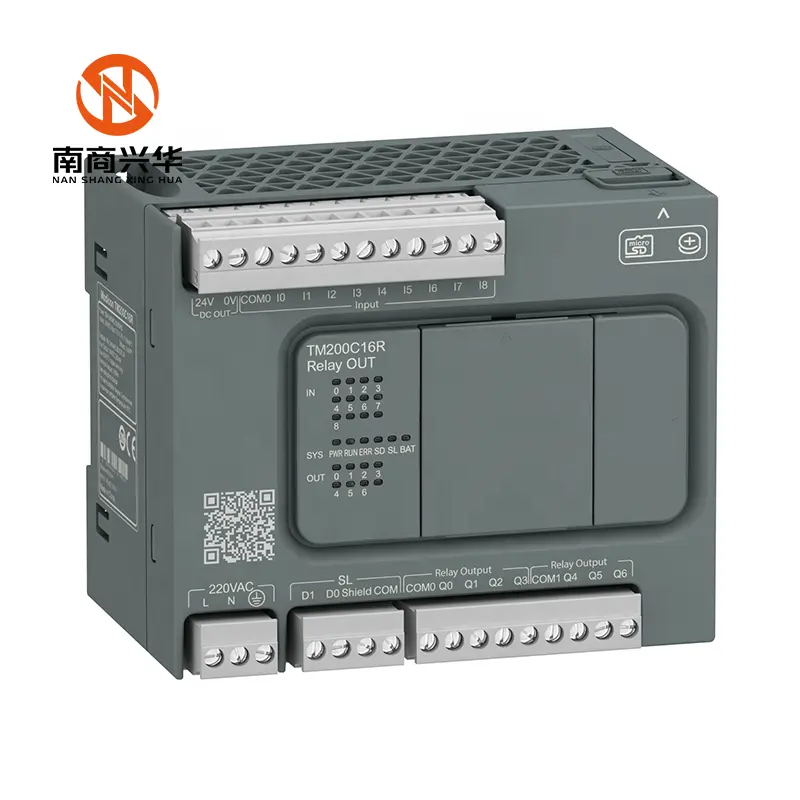 Mới ban đầu tm200c16r một kích thước M200 lập trình logic điều khiển 16 điểm IO relay đầu ra