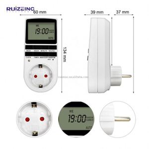 Timer digitale da 24/7 giorni con ora casuale ed estiva 230V 50HZ interruttore Timer elettronico presa di temporizzazione programmabile spina ue - Product Image 4