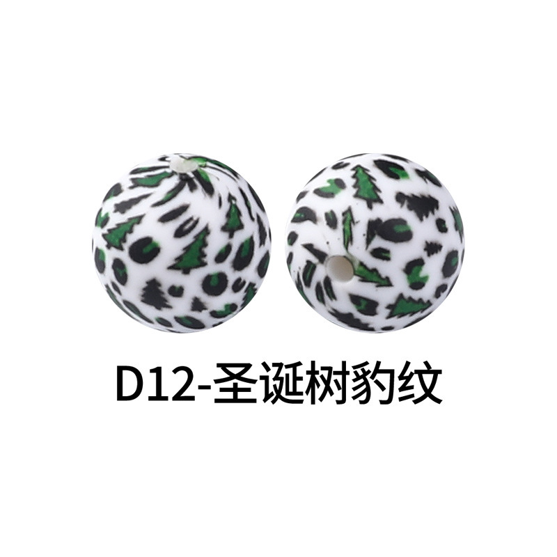D12-árbol de navidad estampado leopardo