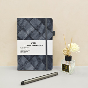 2024 Myway Journaling quaderni, A5 Denim Notebook Journal con 192 pagine numerate, diari per la scrittura in pelle libro con copertina rigida - Product Image 3