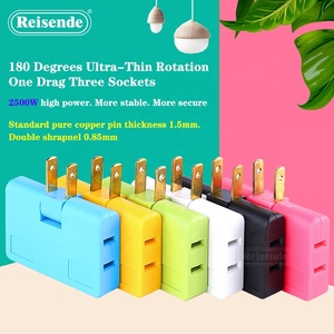 <strong>3</strong> in <strong>1</strong> Power Converter <strong>Plug</strong> 2500W High Power 180 Degree Extension Us <strong>Plug</strong> - Product Image 2