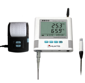 Registrador de datos de temperatura y humedad de alta precisión, combinado con la impresora - Product Image 1