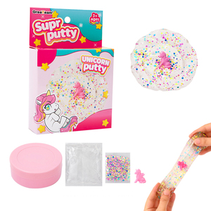 Nhà Máy Bán Buôn DIY Supr Set <span class=keywords><strong>Putty</strong></span>-Unicorn Phụ Kiện Màu Trắng Không Độc Hại Không Khô Suy Nghĩ Supr <span class=keywords><strong>Putty</strong></span> Đồ Chơi Cho Trẻ Em - Product Image 1