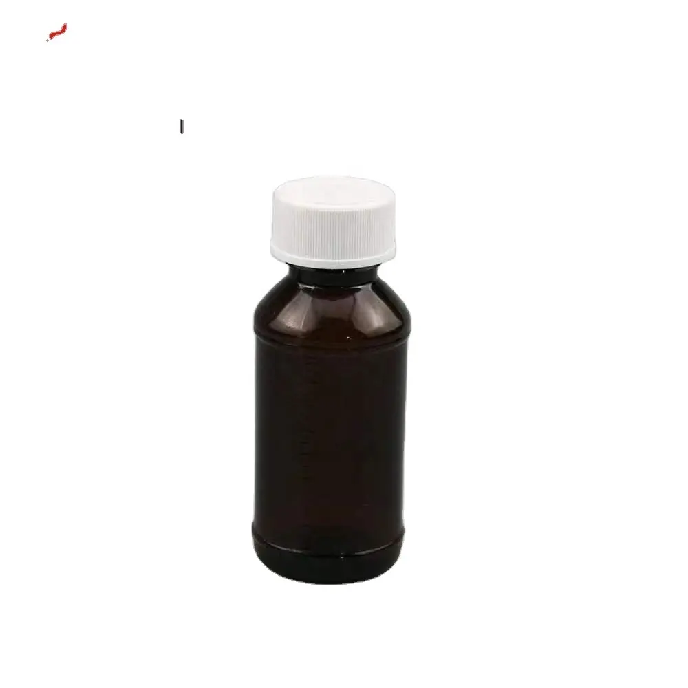 100ml Amber PET Medizin flasche mit Sicherheits verschluss für die Verpackung flüssiger Medizin flaschen