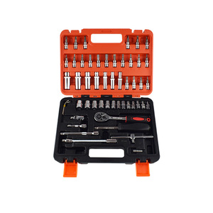 53 adet Set profesyonel el mekanik soket anahtar alet seti 53 1 onarım aracı arabalar için, motosikletler ve bisikletler - Product Image 2