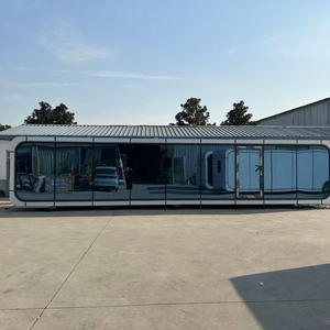 Lüks çadır otel tatil villa prefabrik ev cam duvar prefabrik çelik yapı modüler hareketli küçük konteyner ev