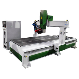 Apex 4*8 5*10 Máquina enrutadora CNC de 4 ejes Cabezal giratorio de 180 grados Fácil de operar Motor de husillo único de madera Bomba Cojinete de engranaje PLC