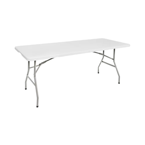 Đa Chức Năng Trắng HDPE Gấp Bàn Ăn Di Động Hình Chữ Nhật Ngoài Trời Không Thấm Nước Bảng Cho Các Bên Cắm Trại Dễ Dàng Để Thiết Lập - Product Image 1
